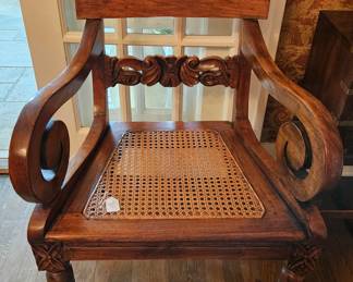 Cane side chair