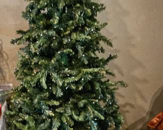 Lighted Christmas tree