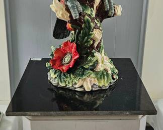 Ceramic parrots