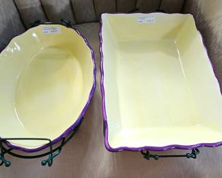 Spring serving pieces and trivets