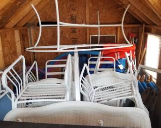 Shed stuff; patio dining set