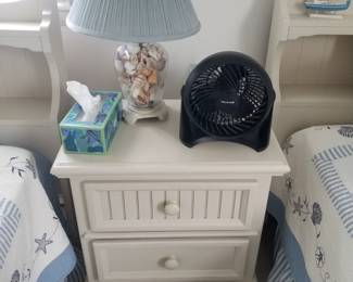 Cottage chic nightstand detail - made by Bassett