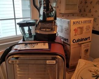 Ninja Woodfire pizza oven; Ninja kitchen system; Cuisinart Ice Cream & frozen yogurt maker