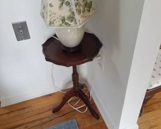 Accent table; Lenox table lamp