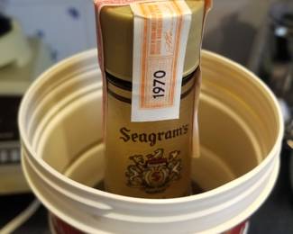 Seagram's VO circa 1970; paper seal unbroken