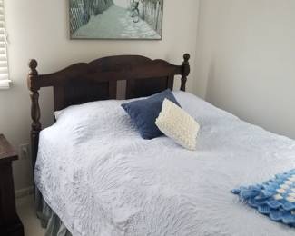 Sturdy double bed