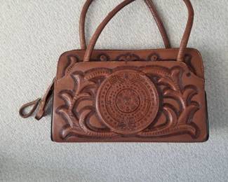 Vintage Mont-Abur tooled leather purse