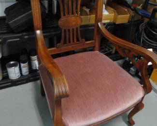 19th Century Mahogany Inlay Chair