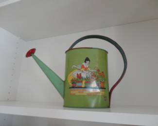 1930's J. Chein Tin Litho Watering Can