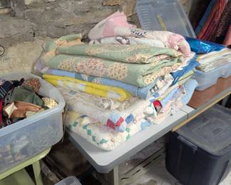 Vintage quilts - many are cutter quilts