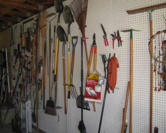 Some of the yard tools