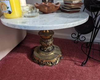 Pair of Marble Top Tables