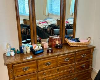 Vintage retro dresser & mirror