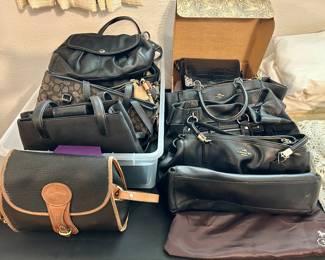 Large selection of authentic Coach, Dooney & Bourke, and Brighton handbags