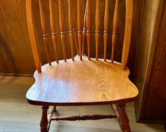 Nice oak matching chairs