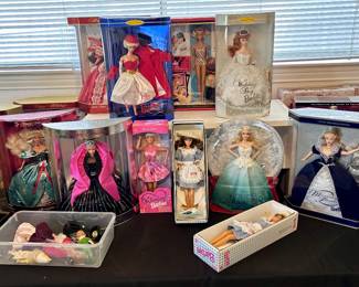 Collection of Barbie’s (many vintage) still in boxes