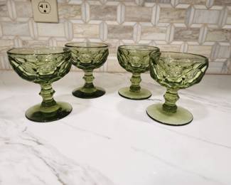4 MID CENTURY DESSERT CUPS