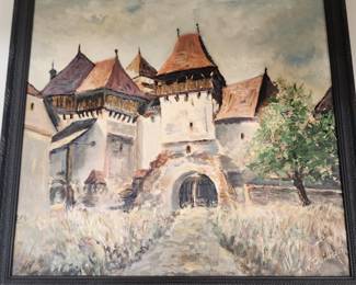 ORIGINAL OIL GERMAN CHURCH
