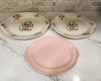 3 VINTAGE PLATTERS