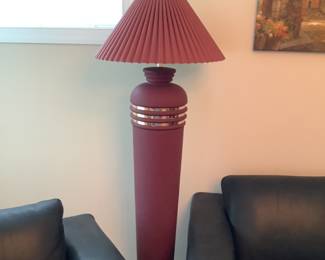 Burgundy Floor Lamp