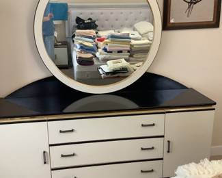 Contemporary Dresser With Mirror