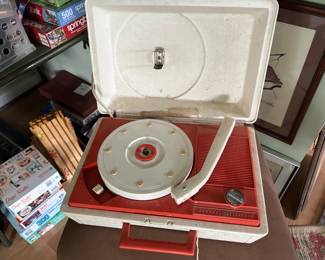 vintage child's record player