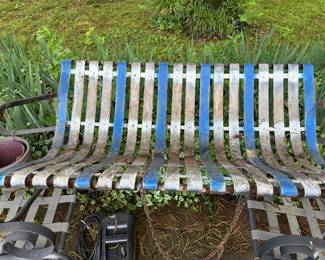 Vintage metal porch swing
