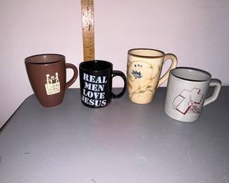 4 Misc Coffee Mugs $8.00