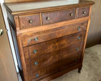 Antique Wood Dresser 47"T x 20"D x 38"W $150.00