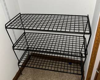 Black Shelf Unit $6.00