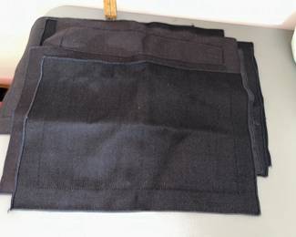 8 Black Placemats $8.00