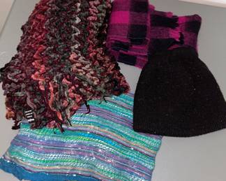 3 Scarves and Hat $6.00