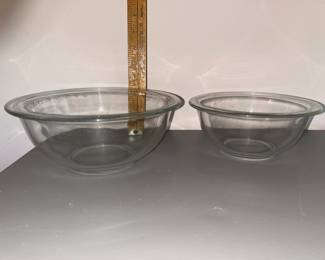 2 Clear Glass Bowls $6.00