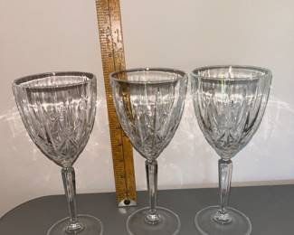 3 Tall Wine Glasses $12.00