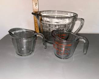 3 Glass Measuring Cups $9.00