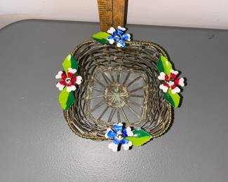 Metal Flower Basket $10.00