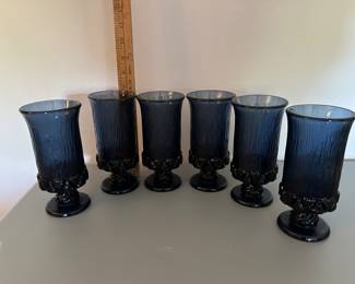 Fostoria Blue Glass Set $24.00
