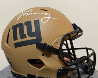 Eli Manning signed helmet