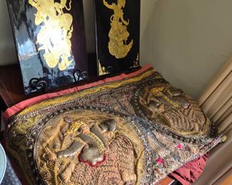 Antique Kalaga Burmese Tapestries