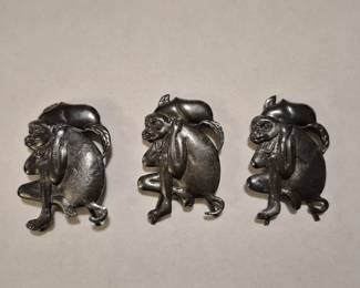 Asian sterling silver name place card holders