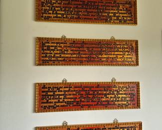 Antique Burmese scriptures prayers