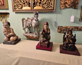 Antique Asian statues