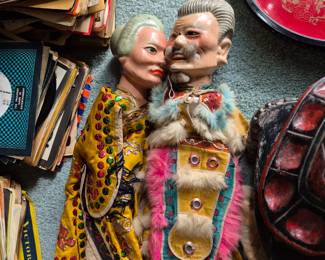 Vintage Asian puppets opera dolls