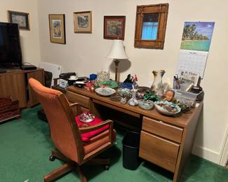 Desk, Chair, Murano Glass