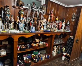 Figural Liquor Bottles - All Half Price!!!