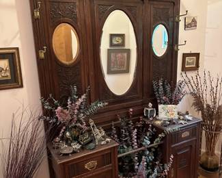 Antique Hall Tree