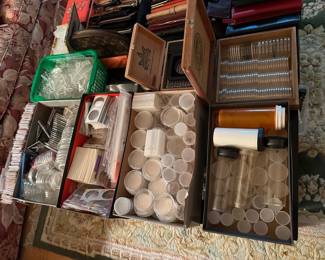 Coin Collecting Supplies - 9 Boxes
