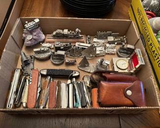 Pewter Figures, Pocket Knives