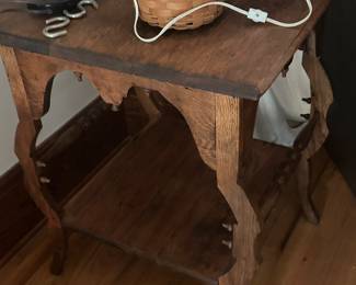 interesting oak table