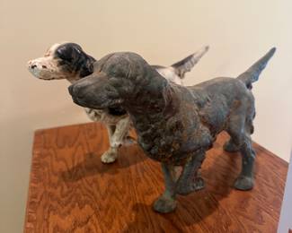 Cast iron setter dog door stop